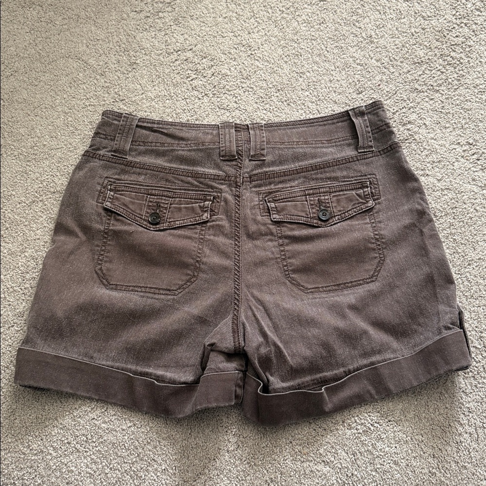 Sonoma Women's Dark Brown Cargo Shorts - Picture 2 of 6